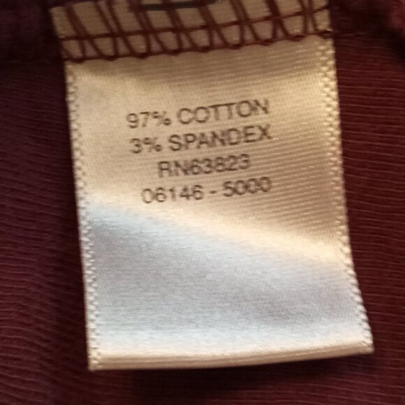 Christopher & Banks Burgundy Snap Front mid weight Jacket sz XL  /B8 - Picture 8 of 8